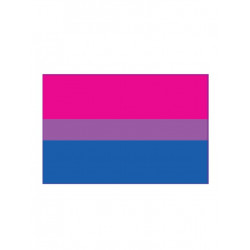 Bisexual Flag Aufkleber / Sticker 5.0 x 7,6 cm / 2 x 3 inch (T4730)