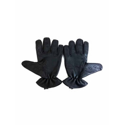 Rouge Leather Vampire Gloves Black (T11483)