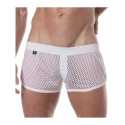 ToF Paris See Through Mini Shorts White (T12051)
