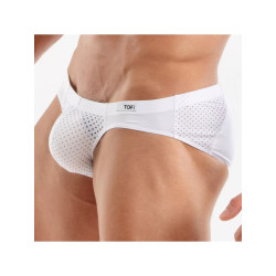 TOF Paris Temptation Microfiber Mini Brief Underwear White (T12176)