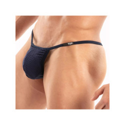 ToF Paris Temptation Microfiber Thong Underwear Navy (T12166)
