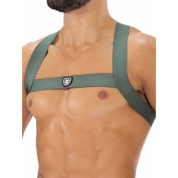 ToF Paris Fetish Elastic Harness Khaki (T11958)