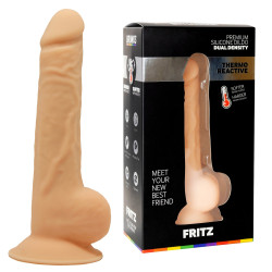 Brunos Fritz Premium Silicone Dual Density Dildo 17.5 x 3.5 cm (T9942)