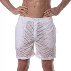 ToF Paris See Through Long Shorts White (T12047)