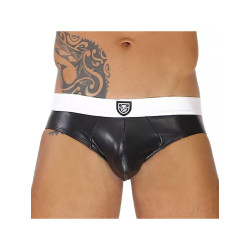 TOF Paris Fetish Brief Underwear Black/White (T11525)