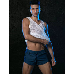 ToF Paris Light Denim Retro Shorts Blue (T12059)