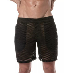 ToF Paris See Through Long Shorts Black (T12048)