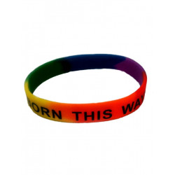 Rainbow Born This Way Bracelet Silicone (T4747)