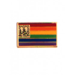 Pin Rainbow Flag with Design (T5213)