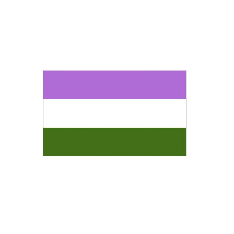 Gender Queer Flag Aufkleber / Sticker 5.0 x 7,6 cm / 2 x 3 inch (T5197)