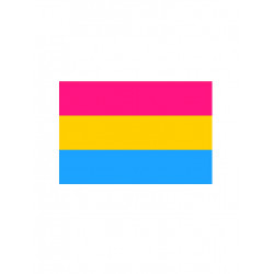 Pansexual Flag Aufkleber / Sticker 5 x 7.6 cm / 2 x 3 inch (T5198)